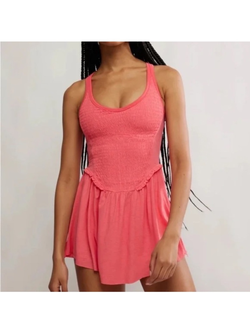 FP movement free people movement hibiscus smockin hot dress